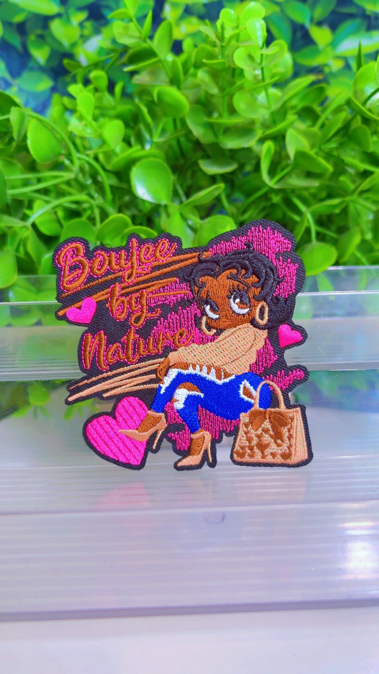 Boujee by nature big iron patch big and small size option