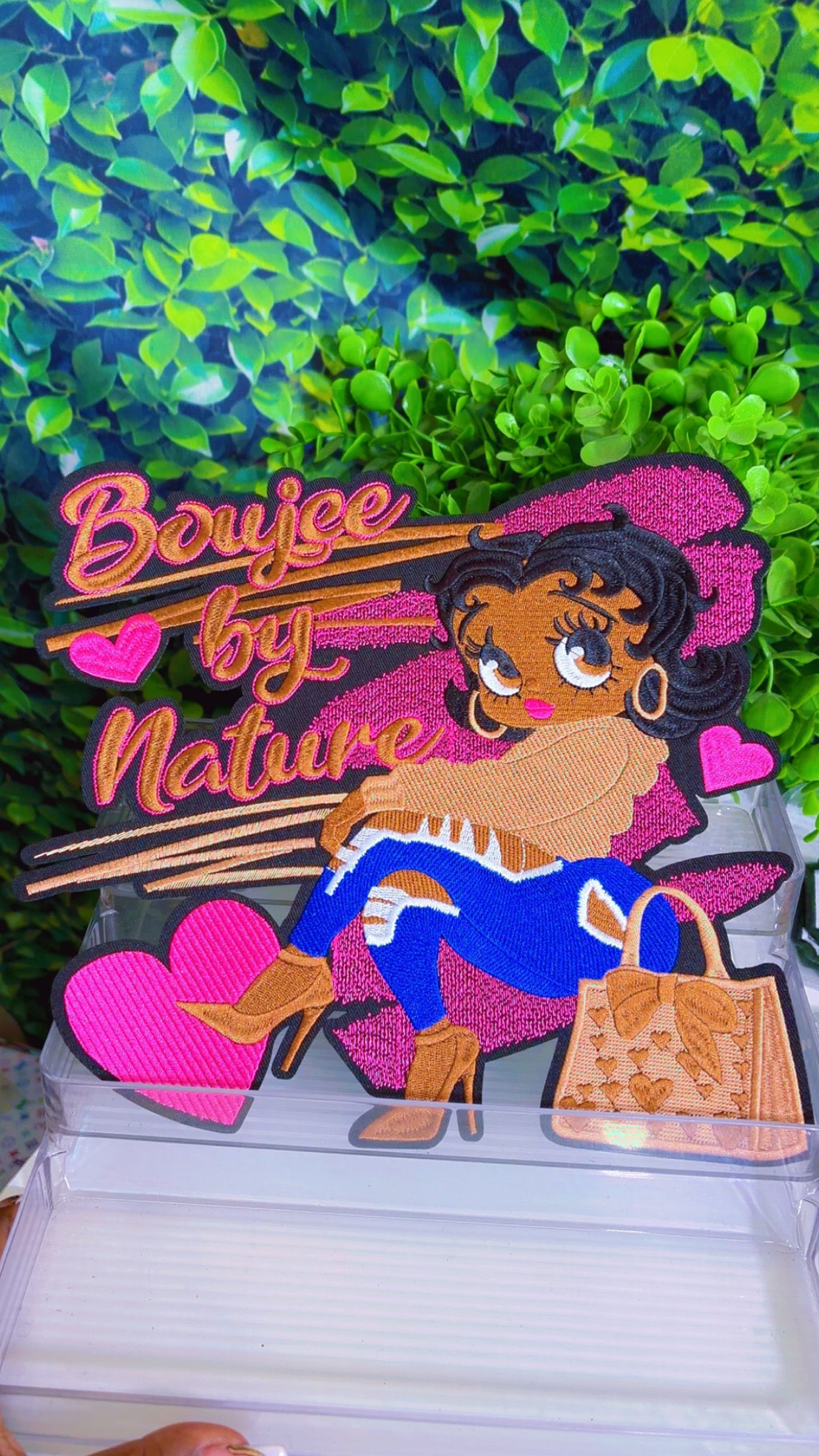 Boujee by nature big iron patch big and small size option