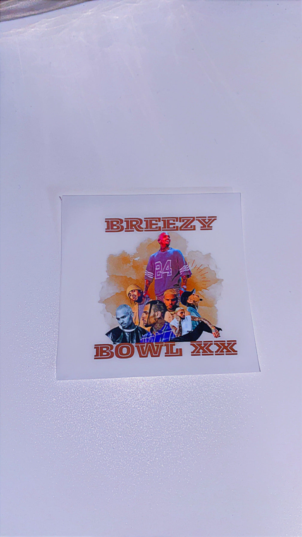 Breezy Bowl iron on dtf transfer 4inch