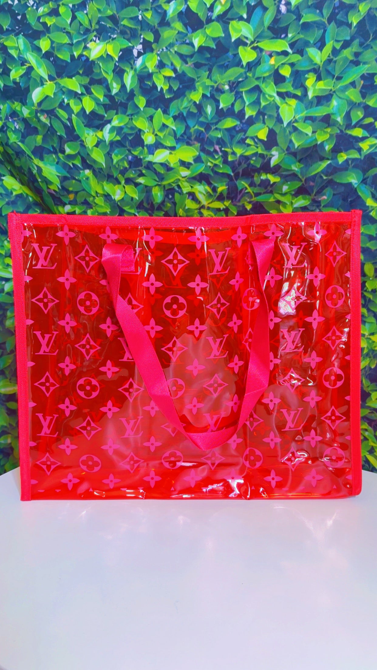Designer Inspired Clear Tote Bag