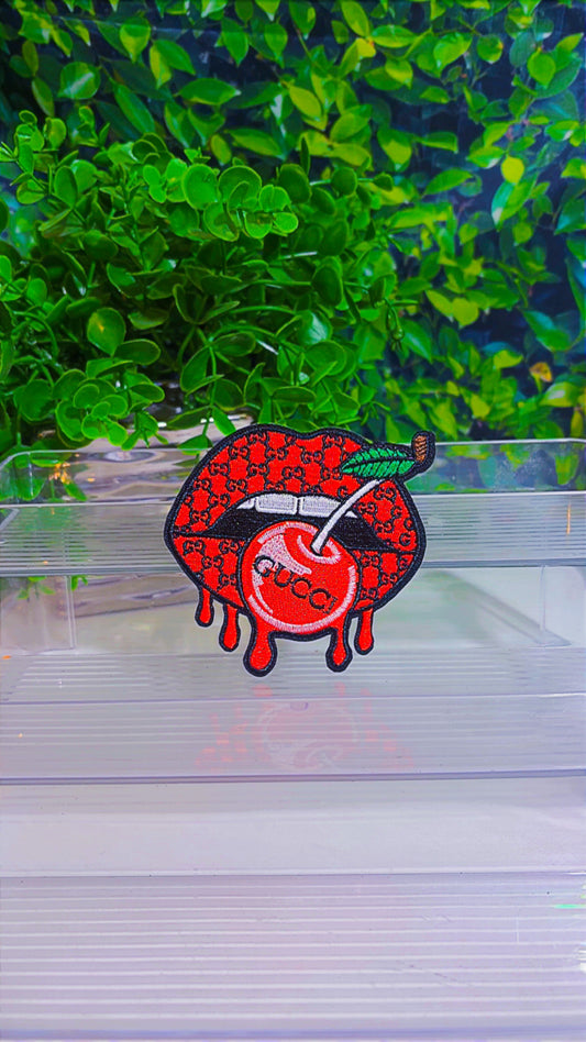 G cherry 🍒 iron on patch
