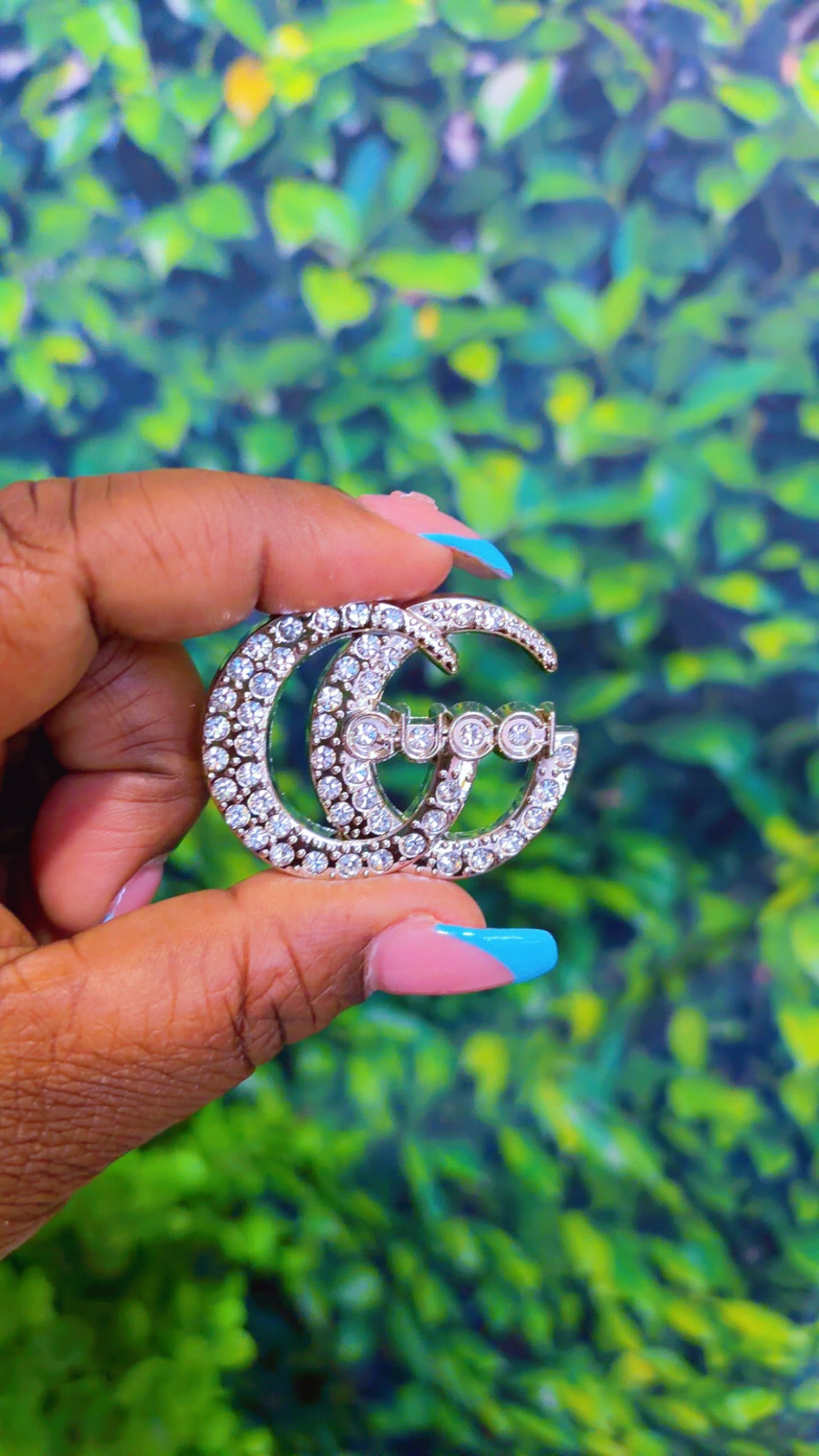 Gold or silver bling charm