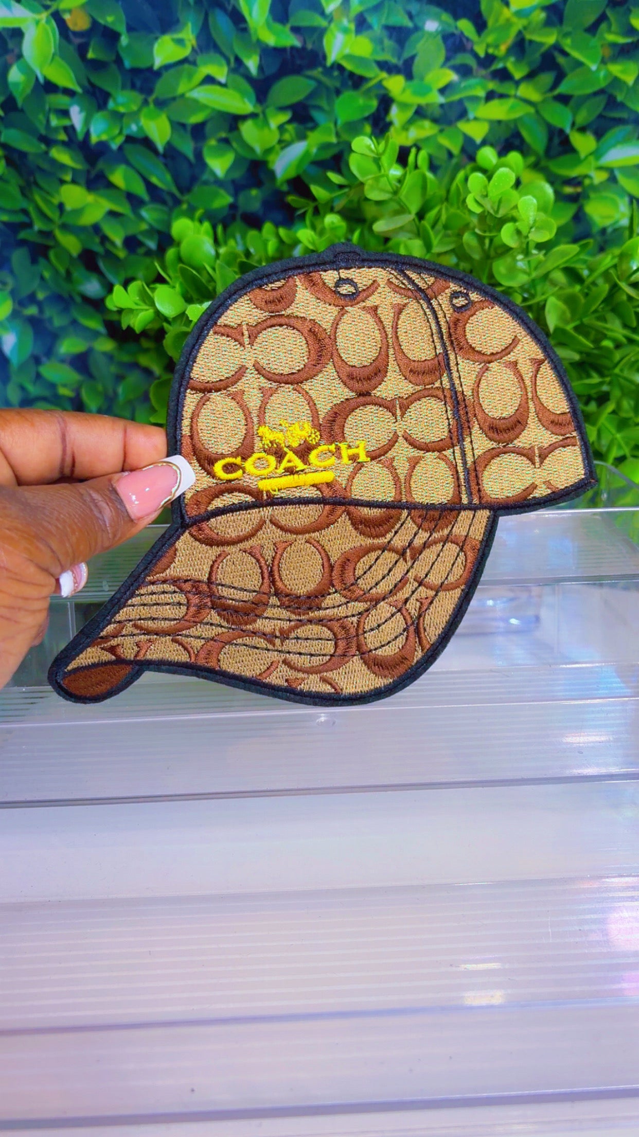 6 1/2 inch iron on patch hat