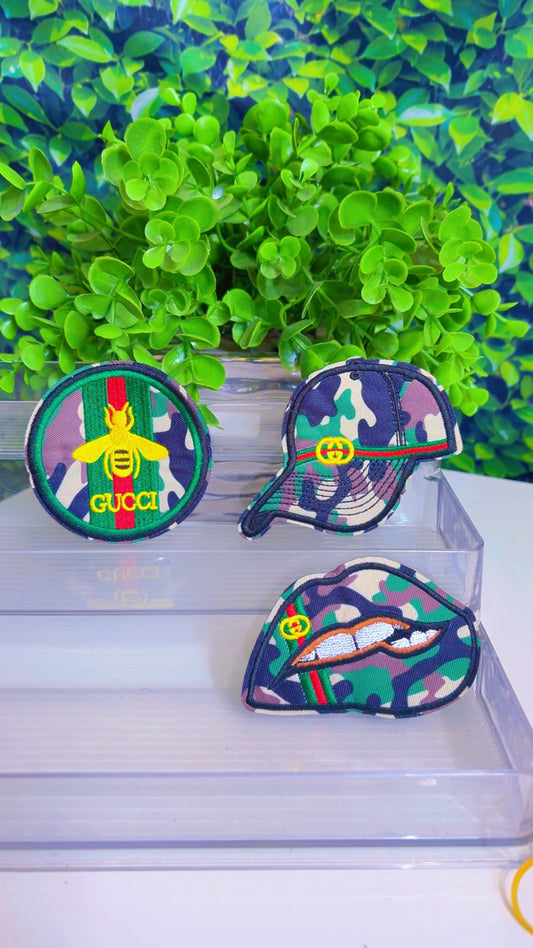 Camo iron on patch set