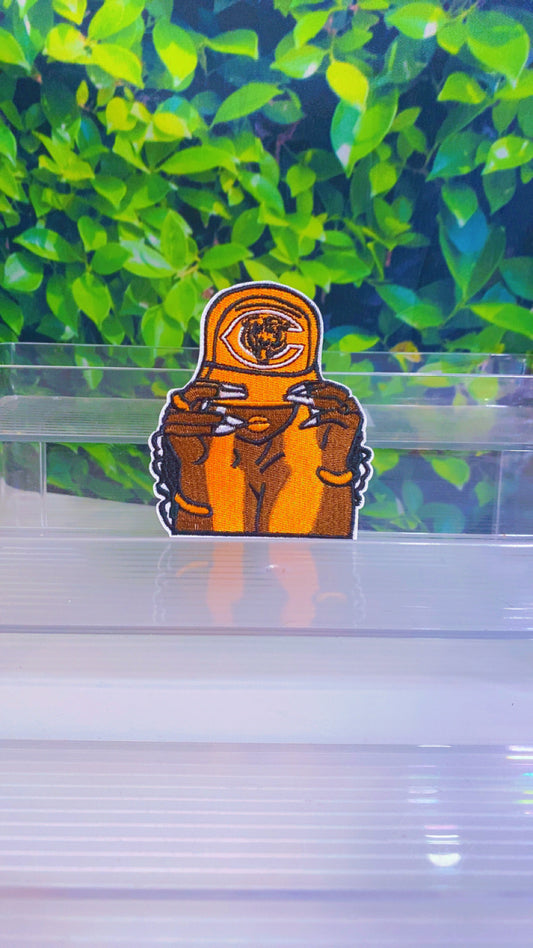 Bears girl iron on patch