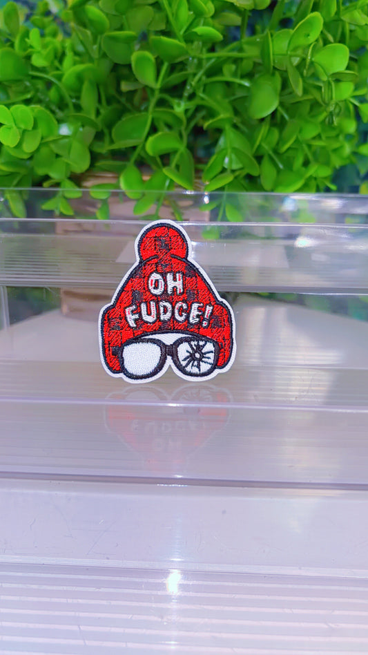 Oh Fudge (Christmas story) iron on patch