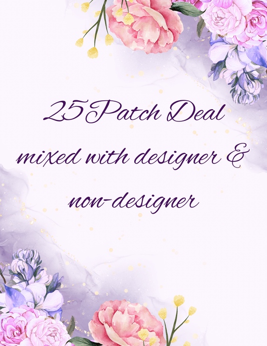 25 iron on patch bundle (mixed)