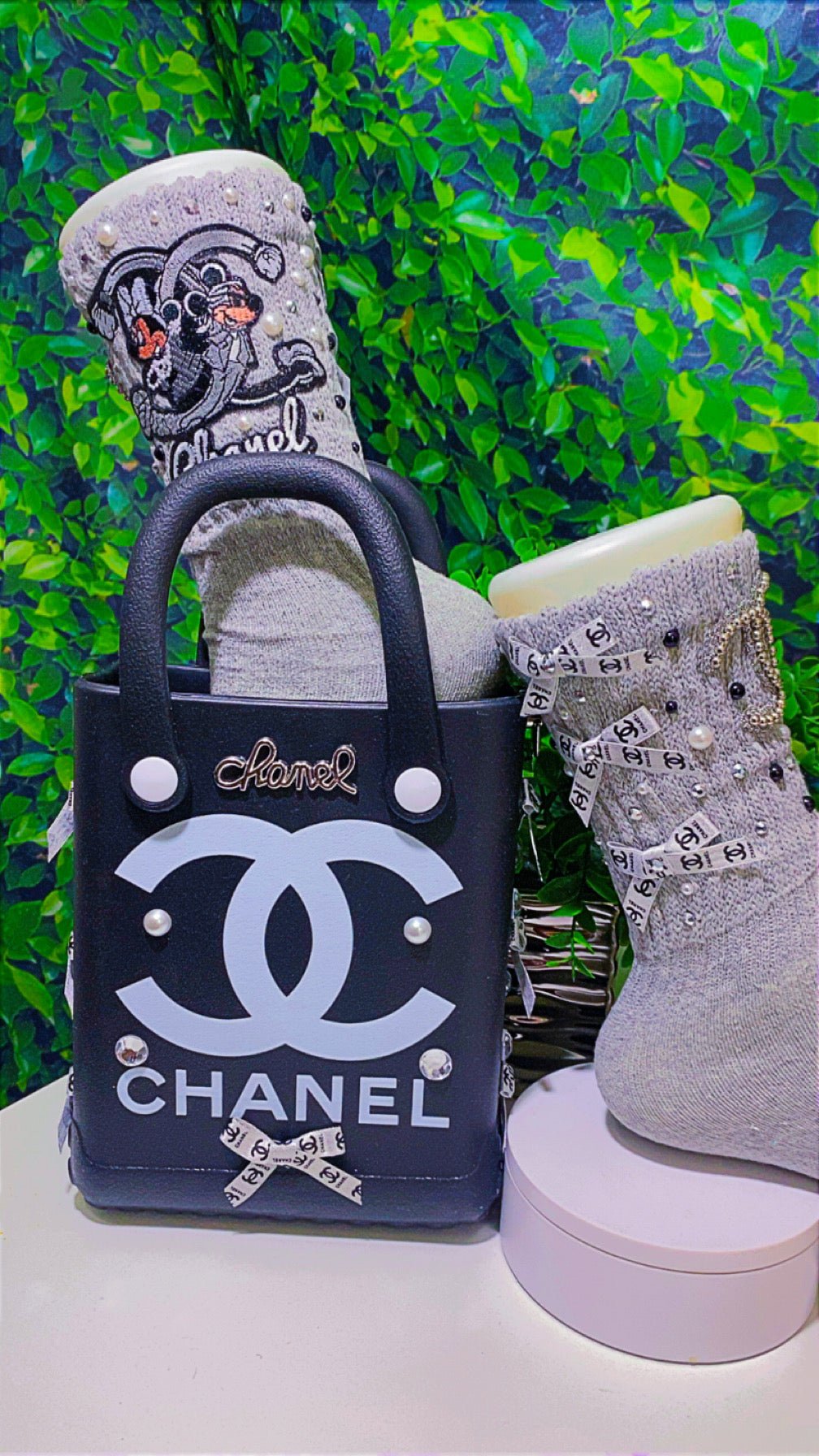 CC bag and socks set (Gray & black)