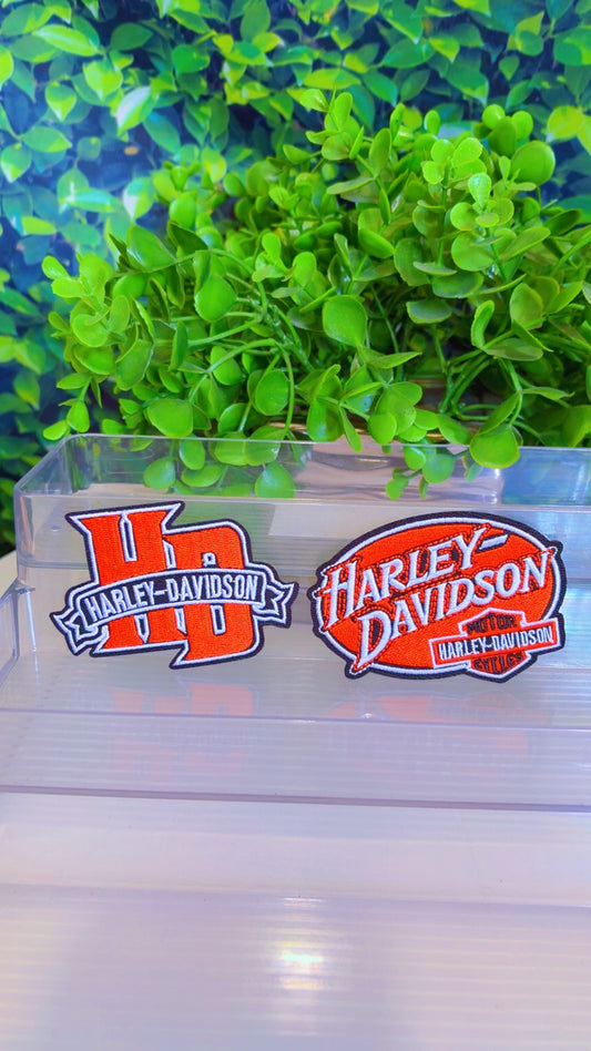 Biker iron on patch set