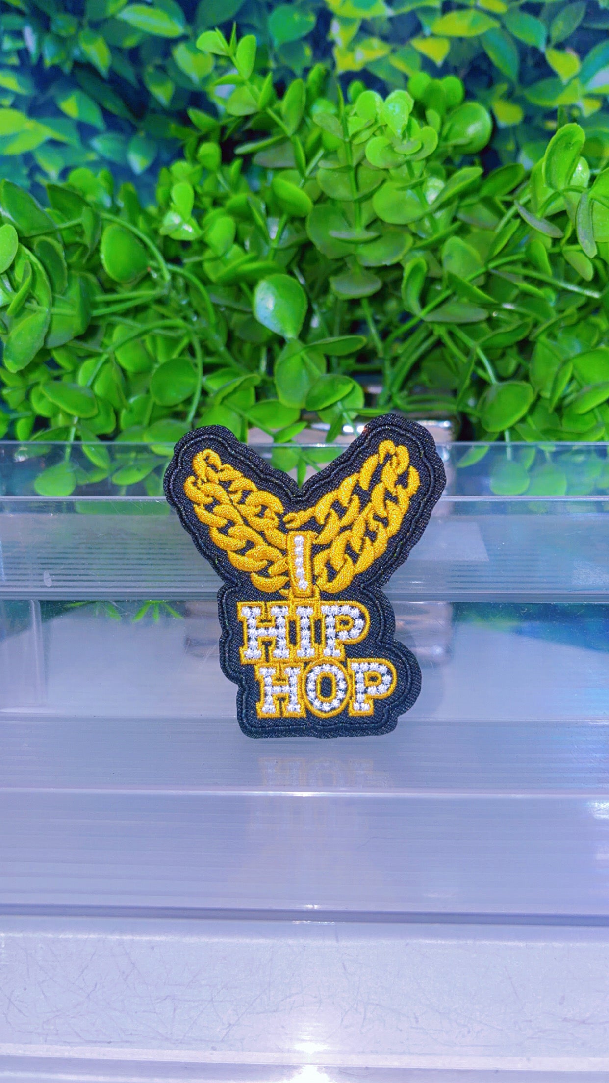 Hip Hop chain iron on patch