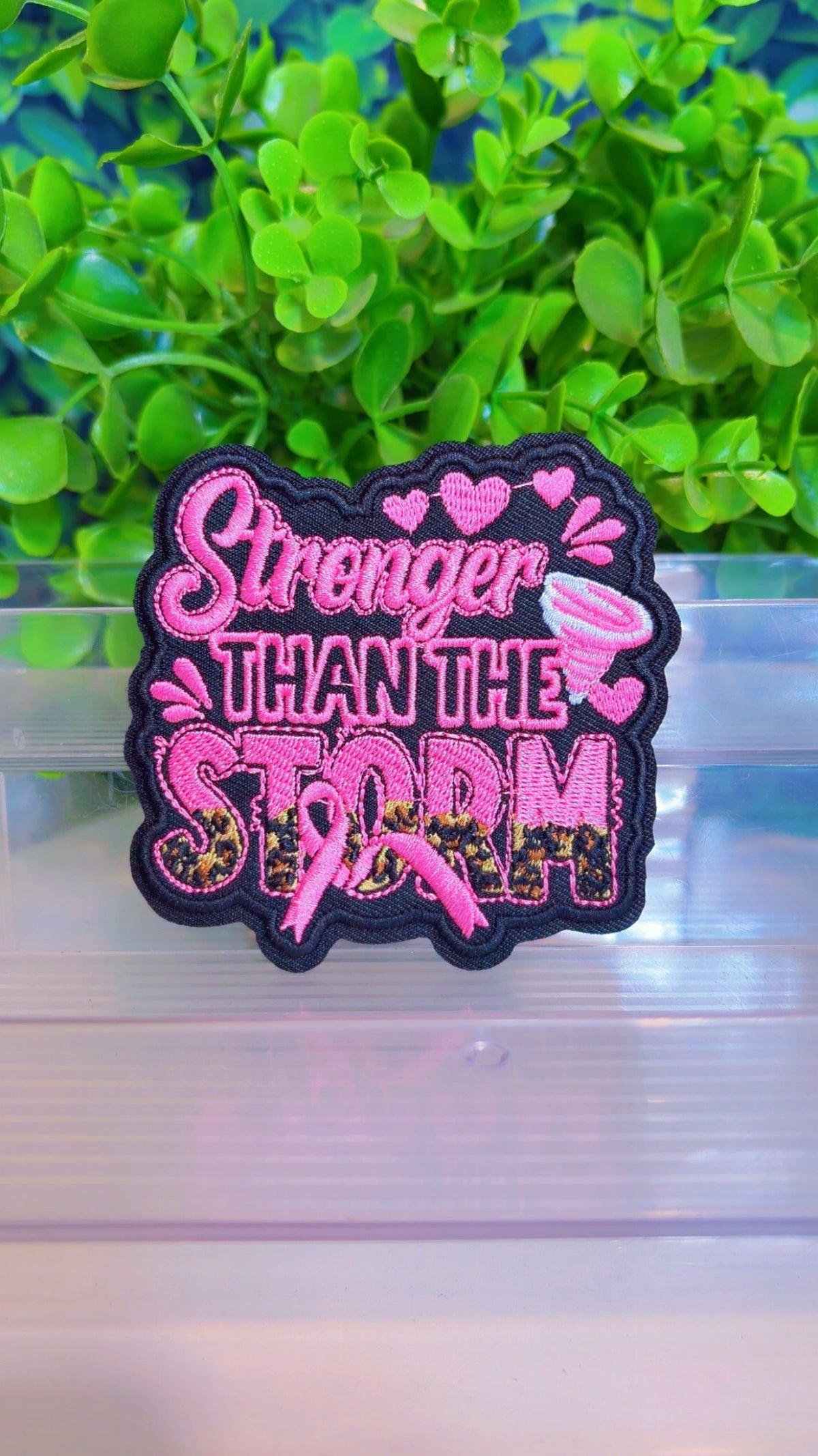 Stronger than the storm iron on patch