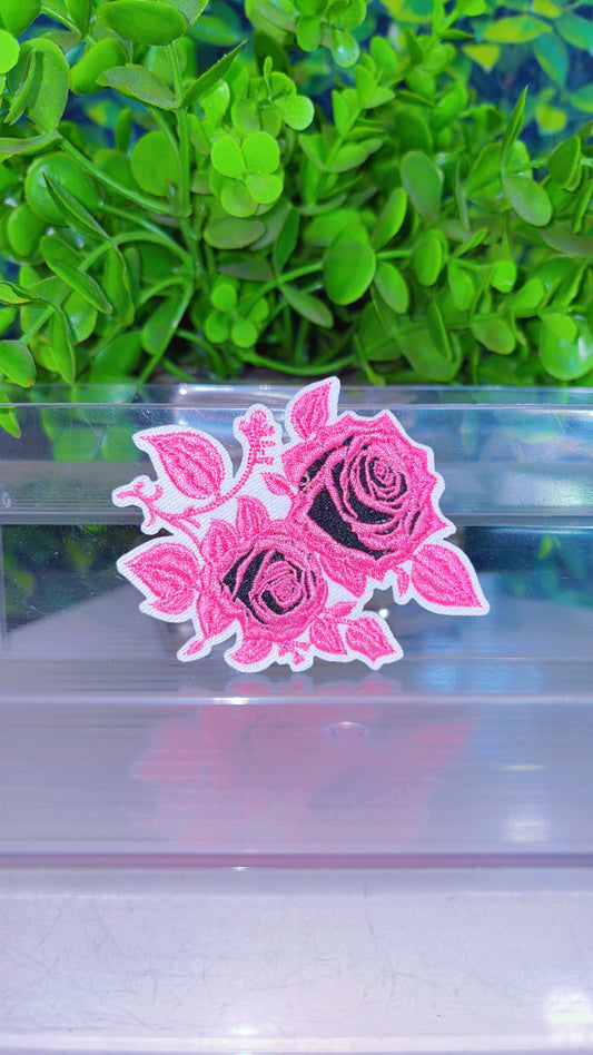 Flower iron on patch (4color options)