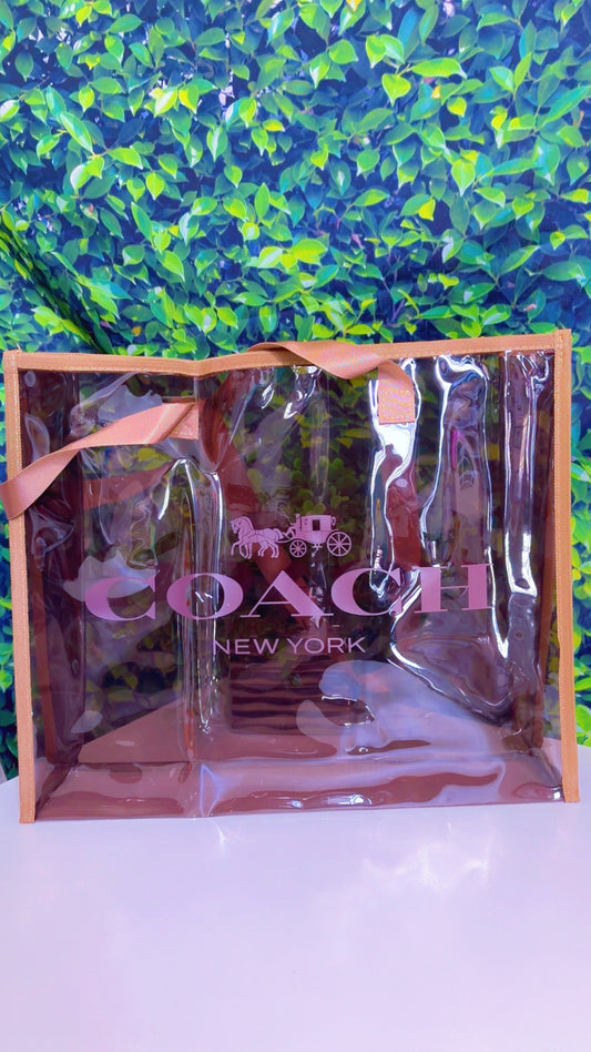 Designer Inspired Clear Tote Bag