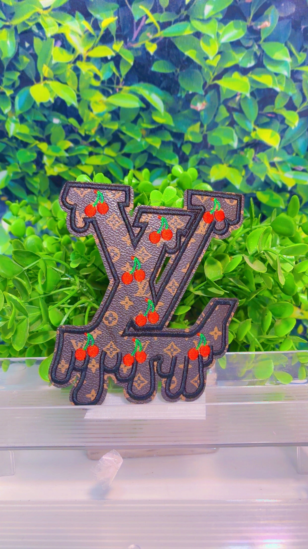 Medium cherry 🍒 iron on patch