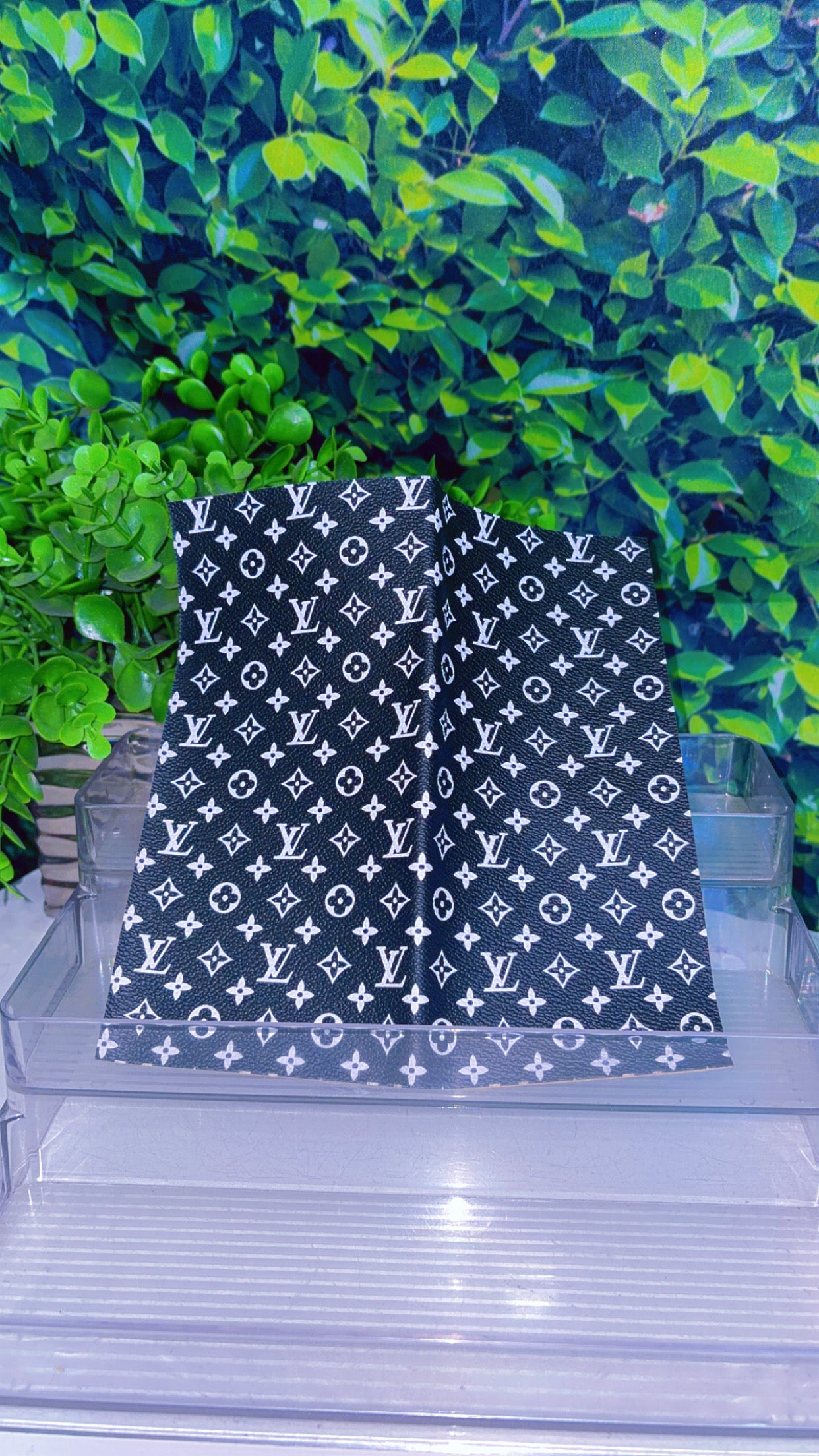 8x8 faux leather