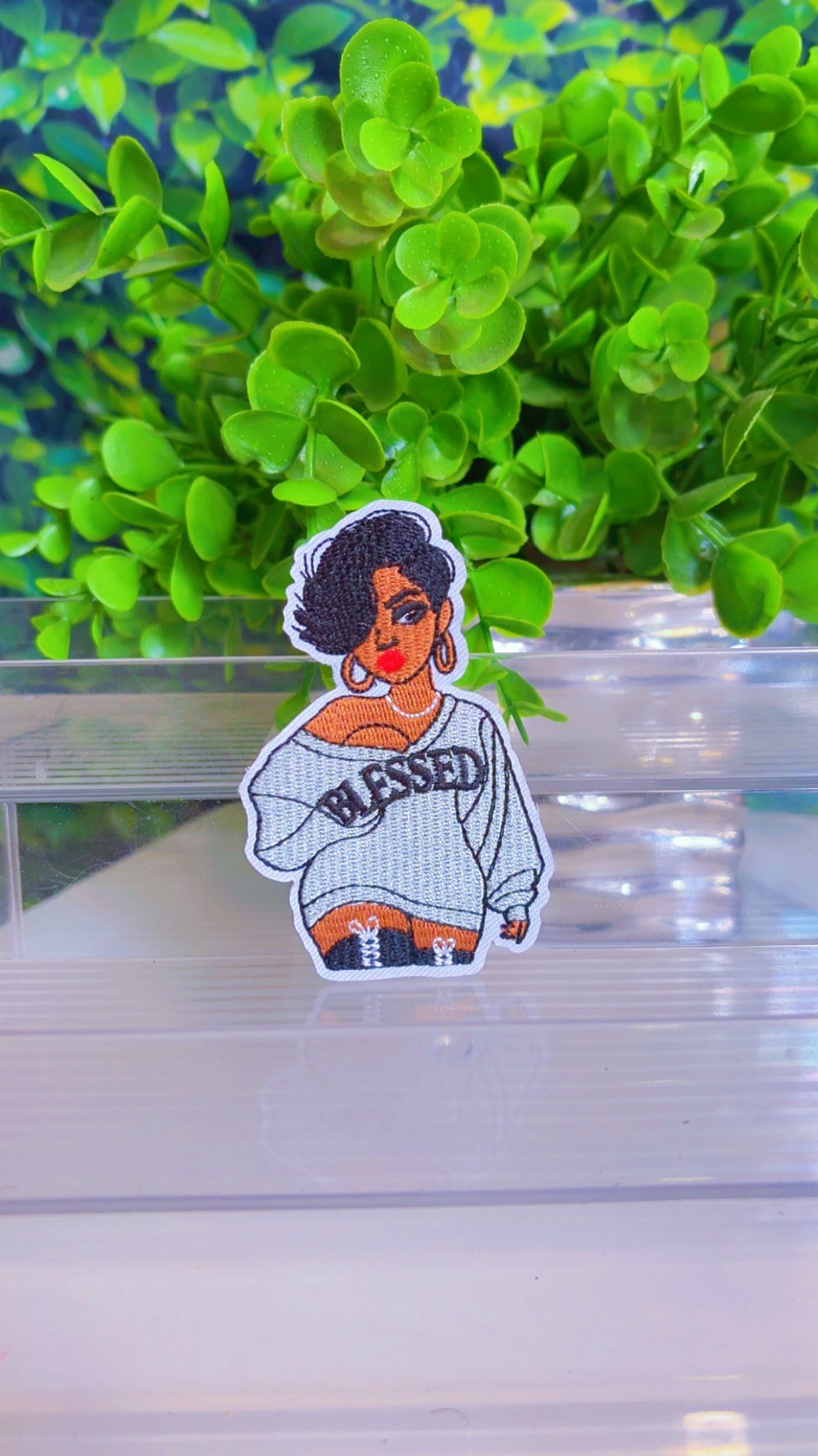Blessed Baddie iron on patch