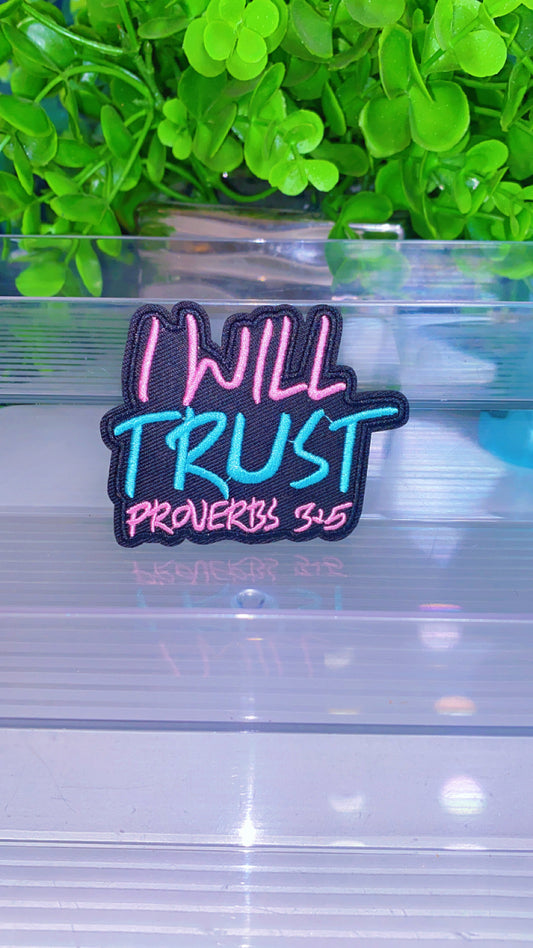 Christian faith based iron on patch