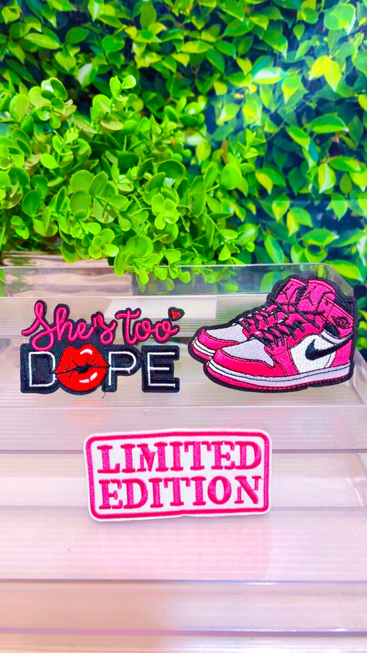 She’s too dope iron on patch set