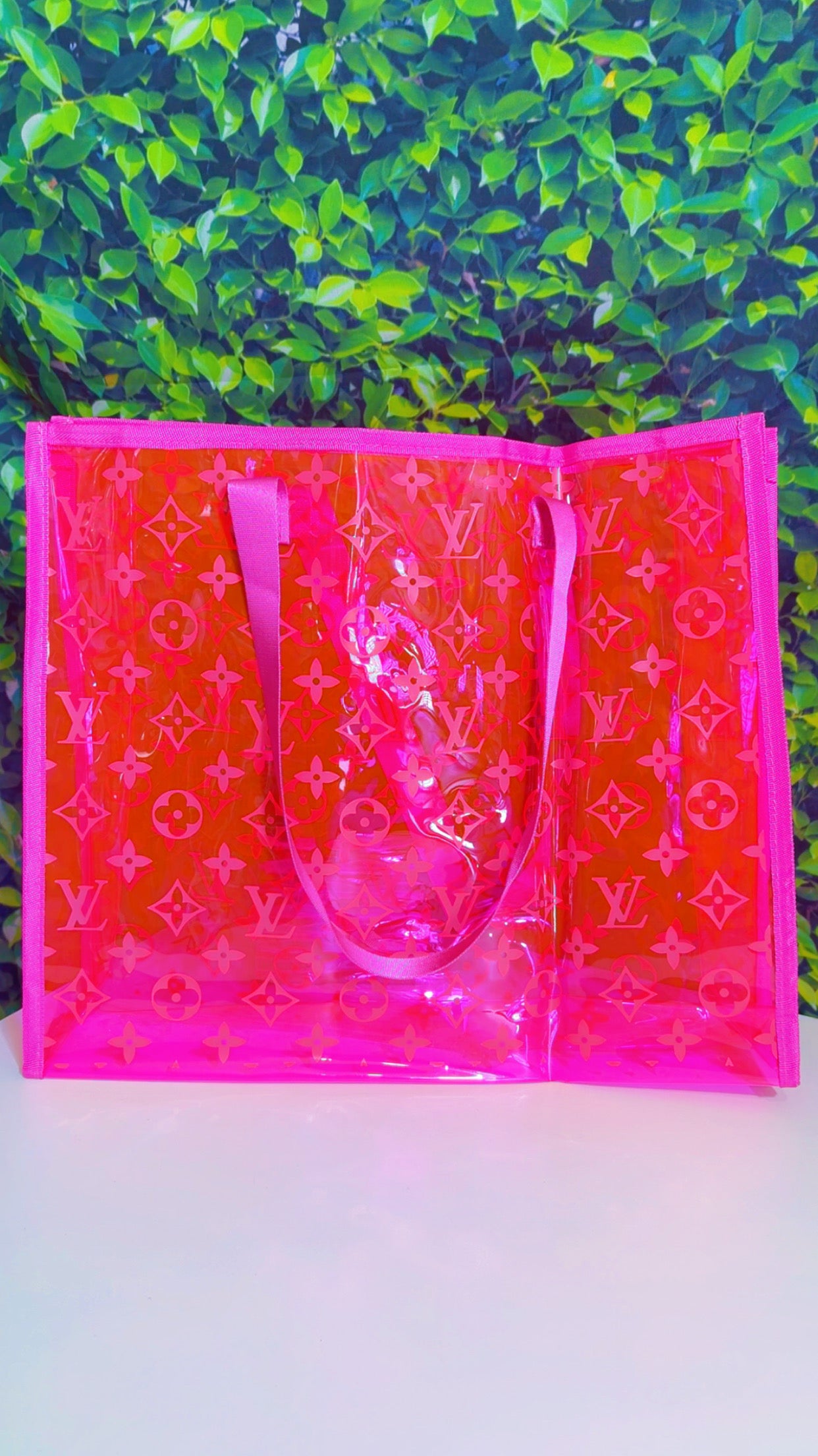 Designer Inspired Clear Tote Bag