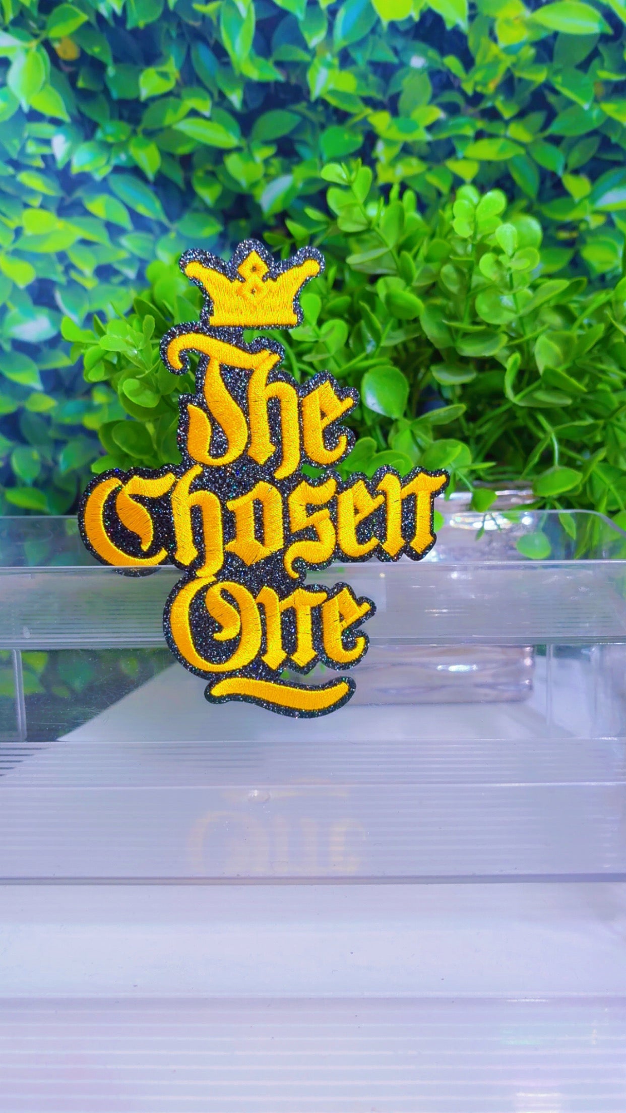 The chosen one medium size iron on patch