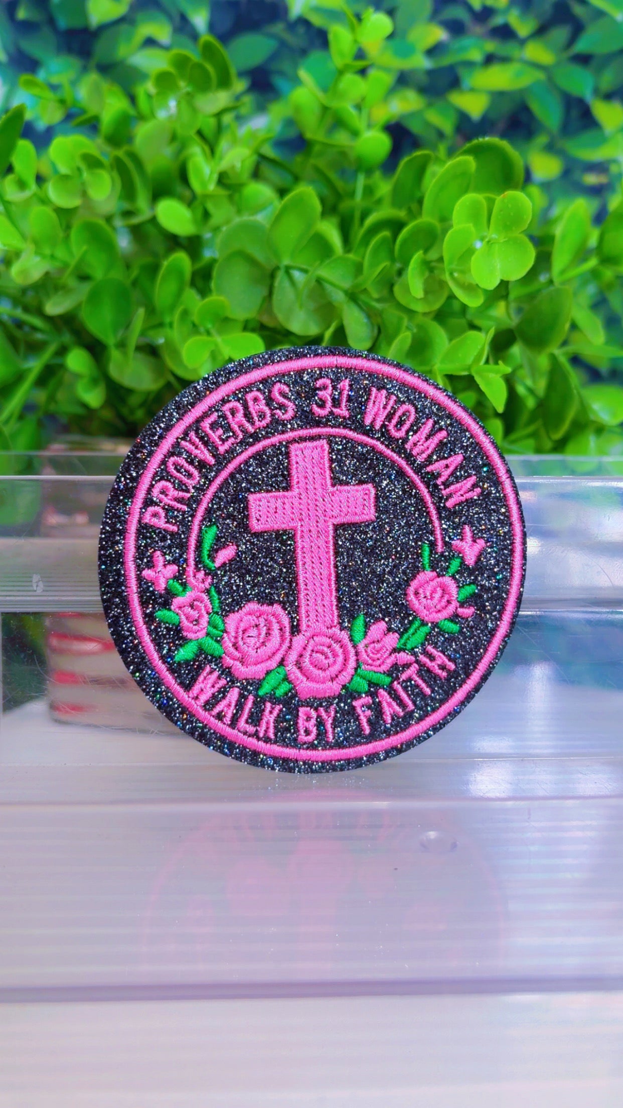 Christian iron on patc