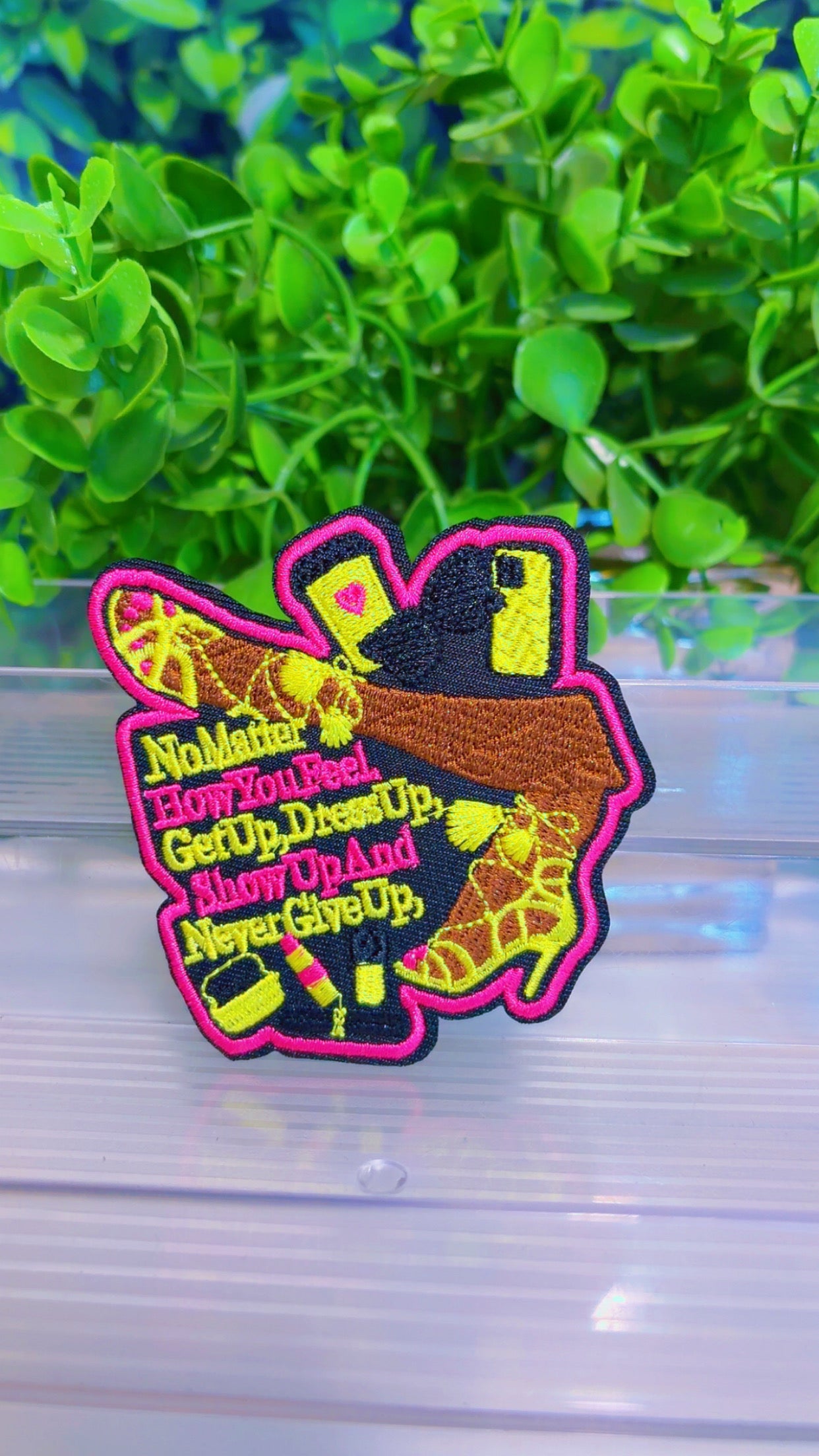 Affirmation iron on patch