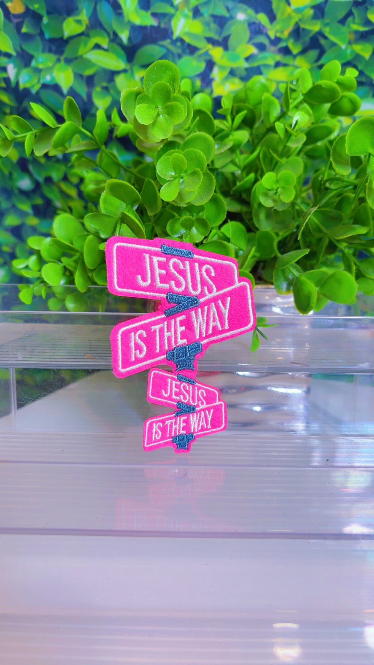 Jesus is the way iron on patch