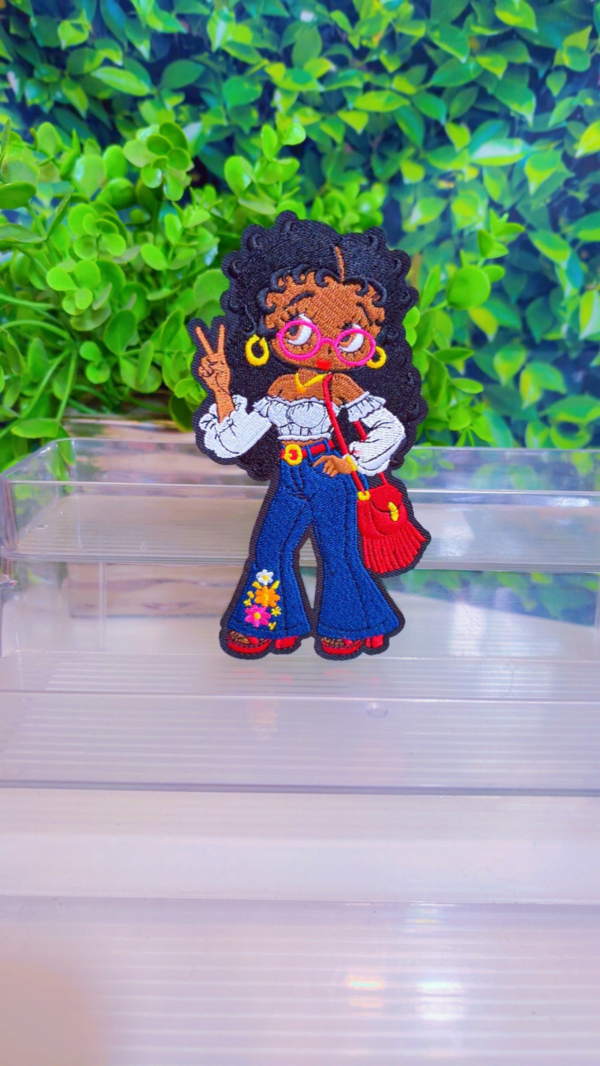 70’s Betty Big, medium and small iron on patch option