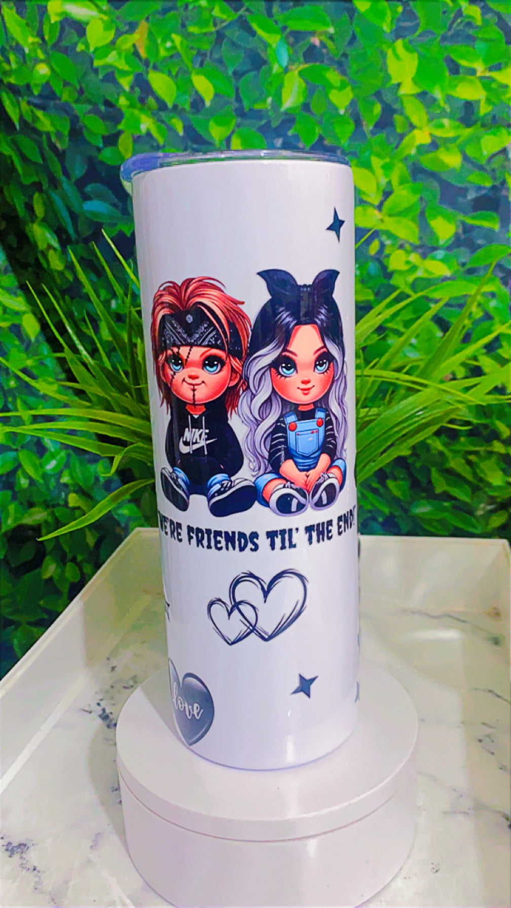 Best friends til’ the end tumbler 20oz stainless steel