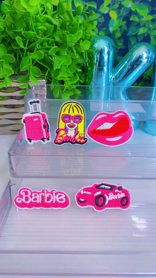 Barbs iron on patch set of 5