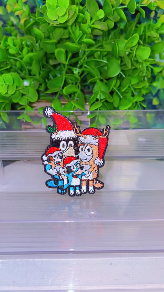 Bluey family iron on patch