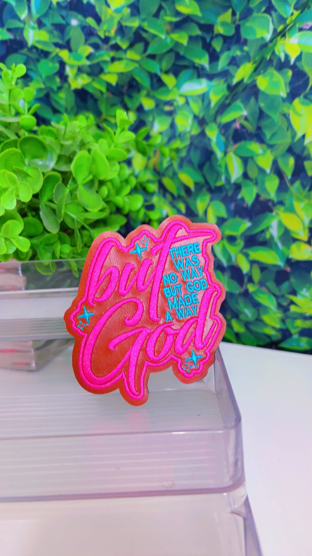 But God iron on patch 2 sizes available