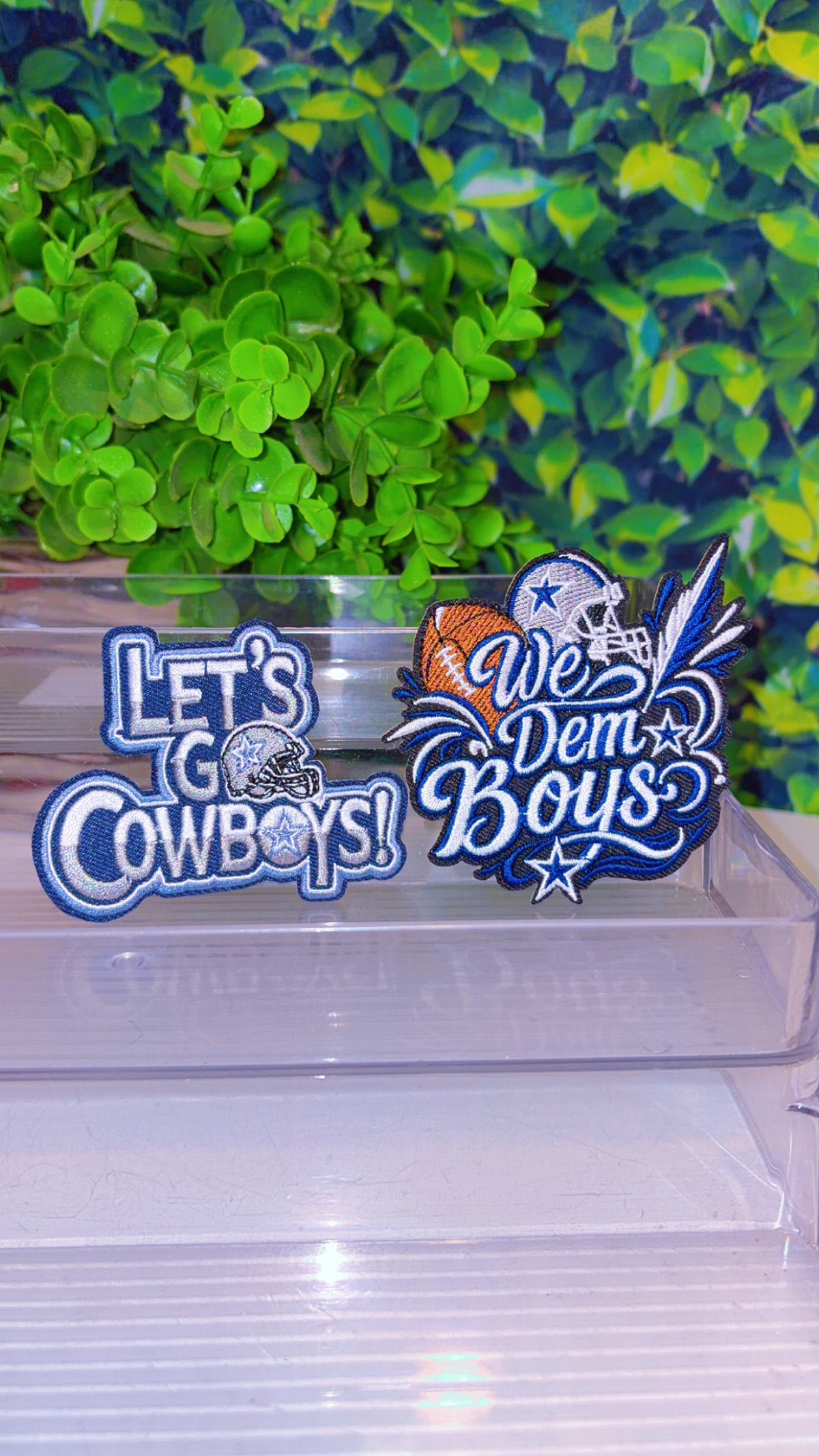Sports iron on patch set