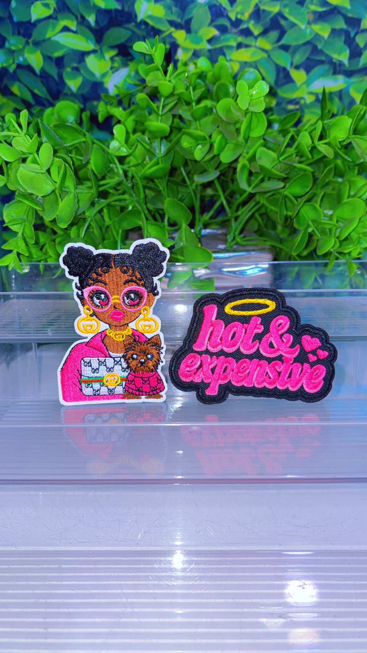 Hot and expensive iron on patch set