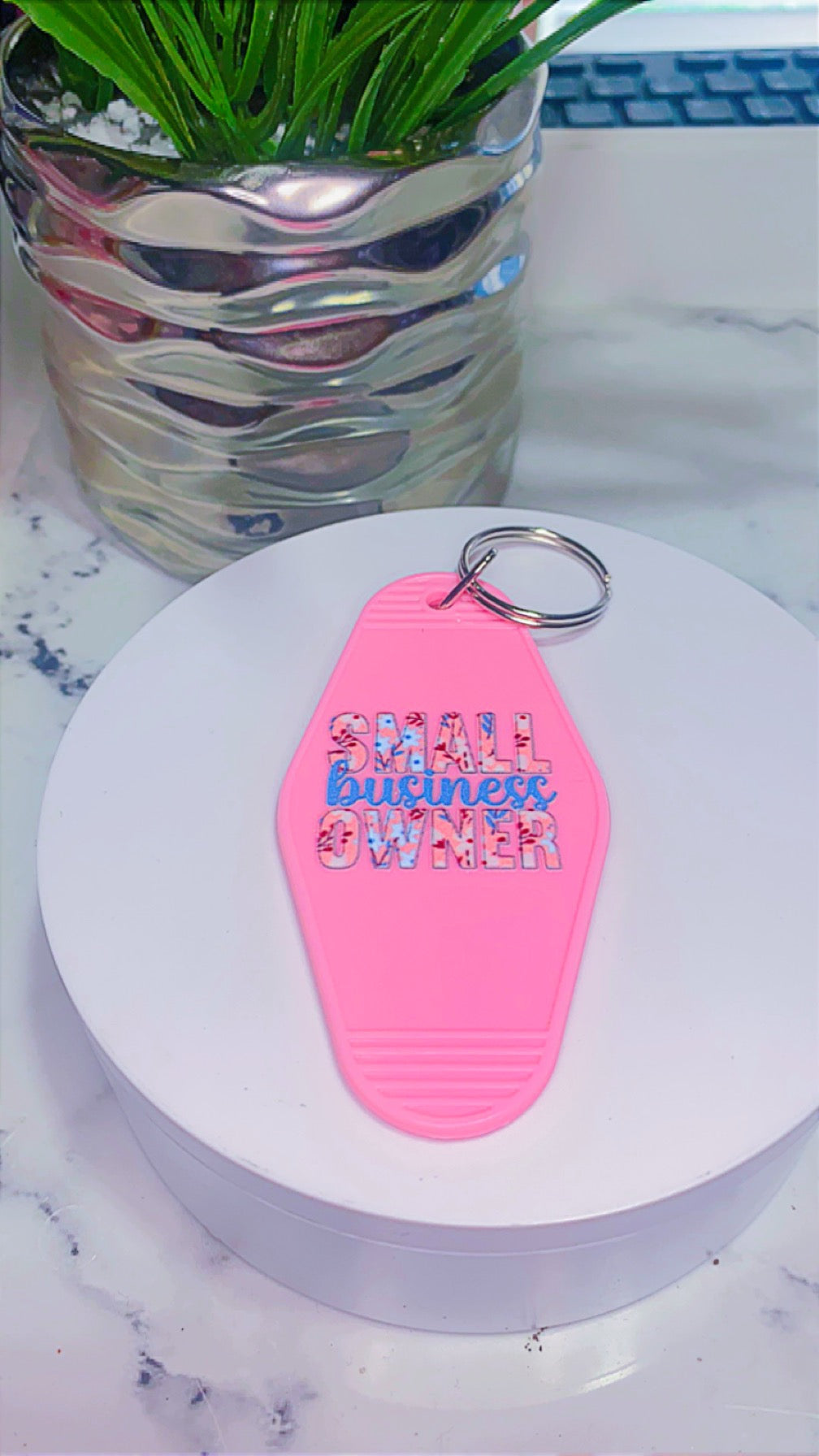 Small business owner keychain