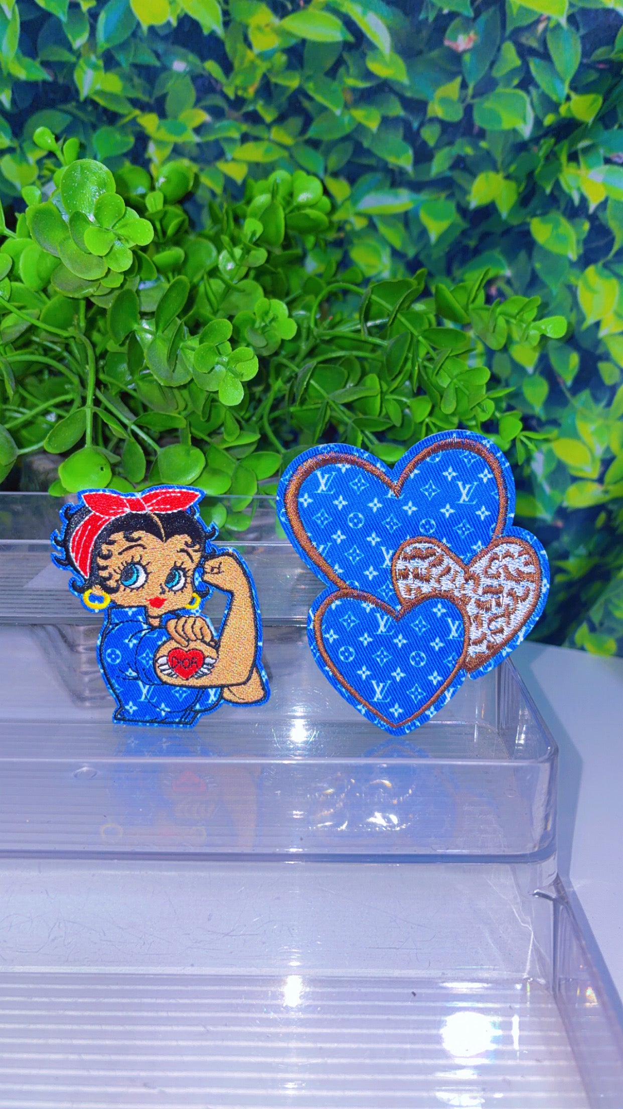Iron on patch set