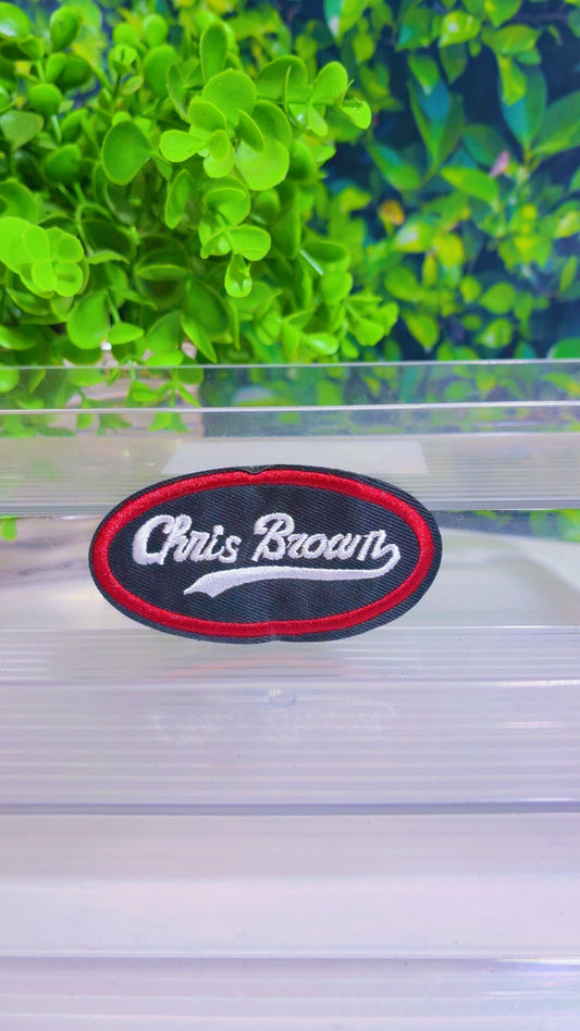 Chris Brown iron on patch