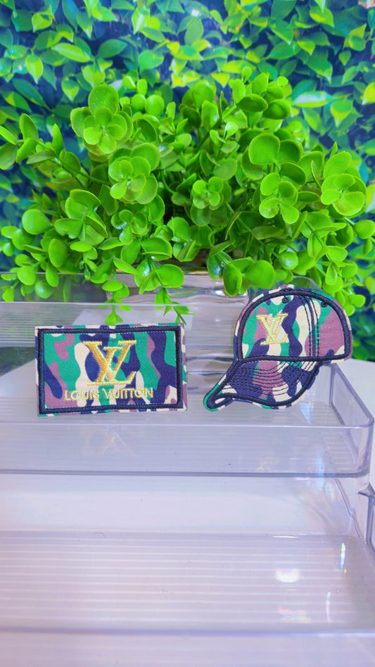 Camo iron on patch set