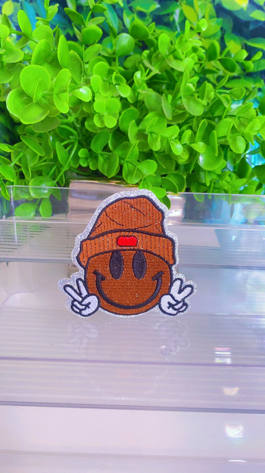 Beanie cool dude iron on patch