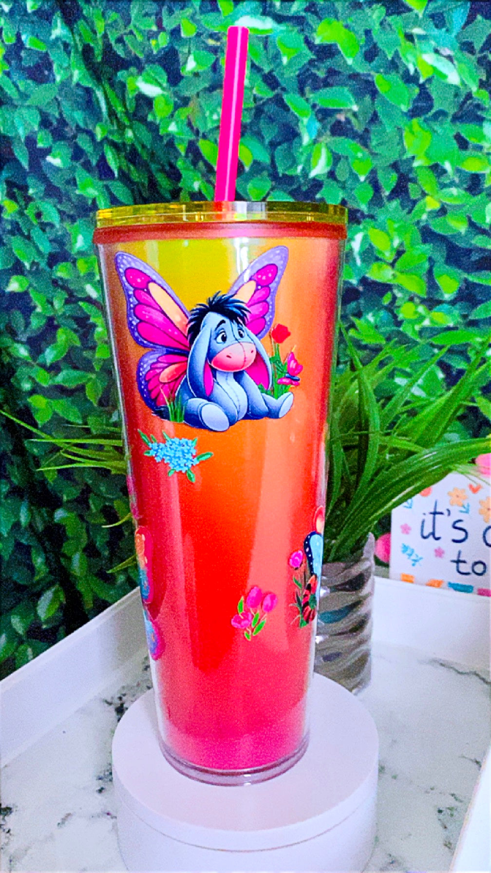 Pooh fairy 24oz tumbler