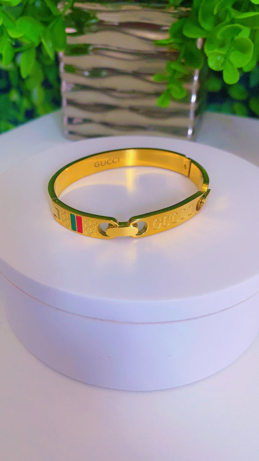 Gold (stainless steel 7 1/2 inch bangle)