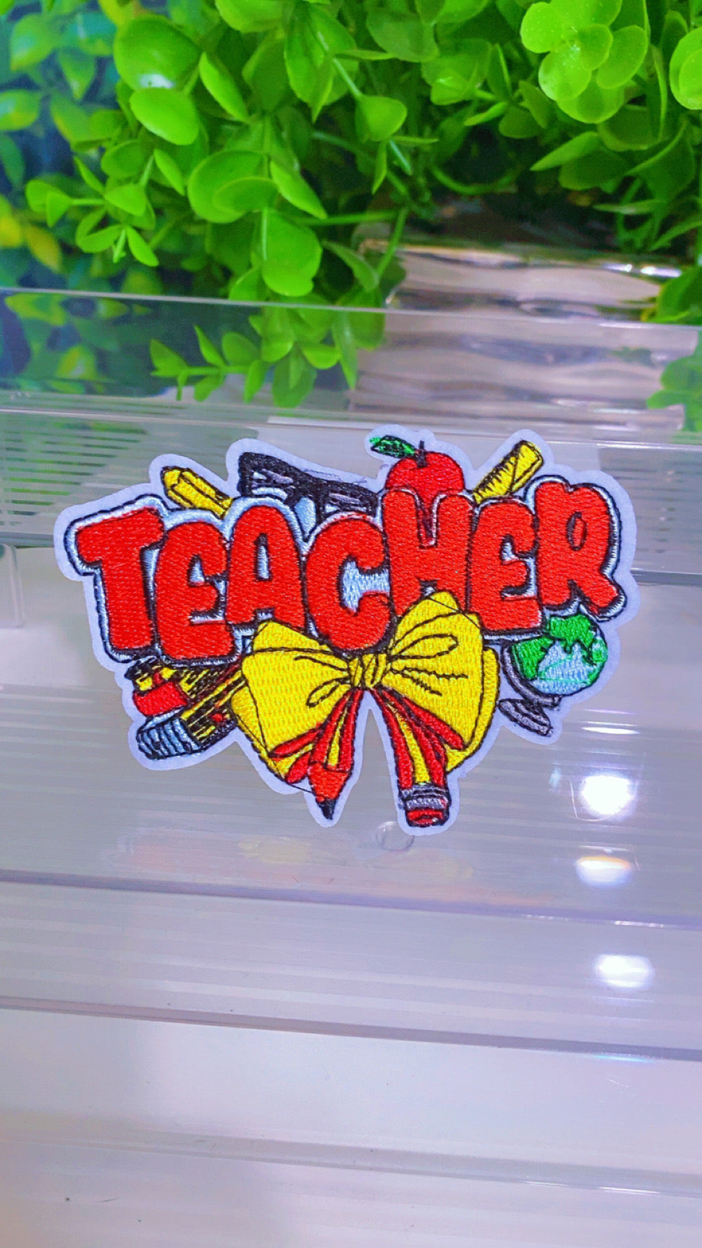 Teacher diy iron on patch