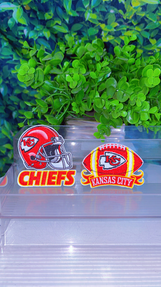 Sports iron on patch set