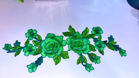 Green 3d flower