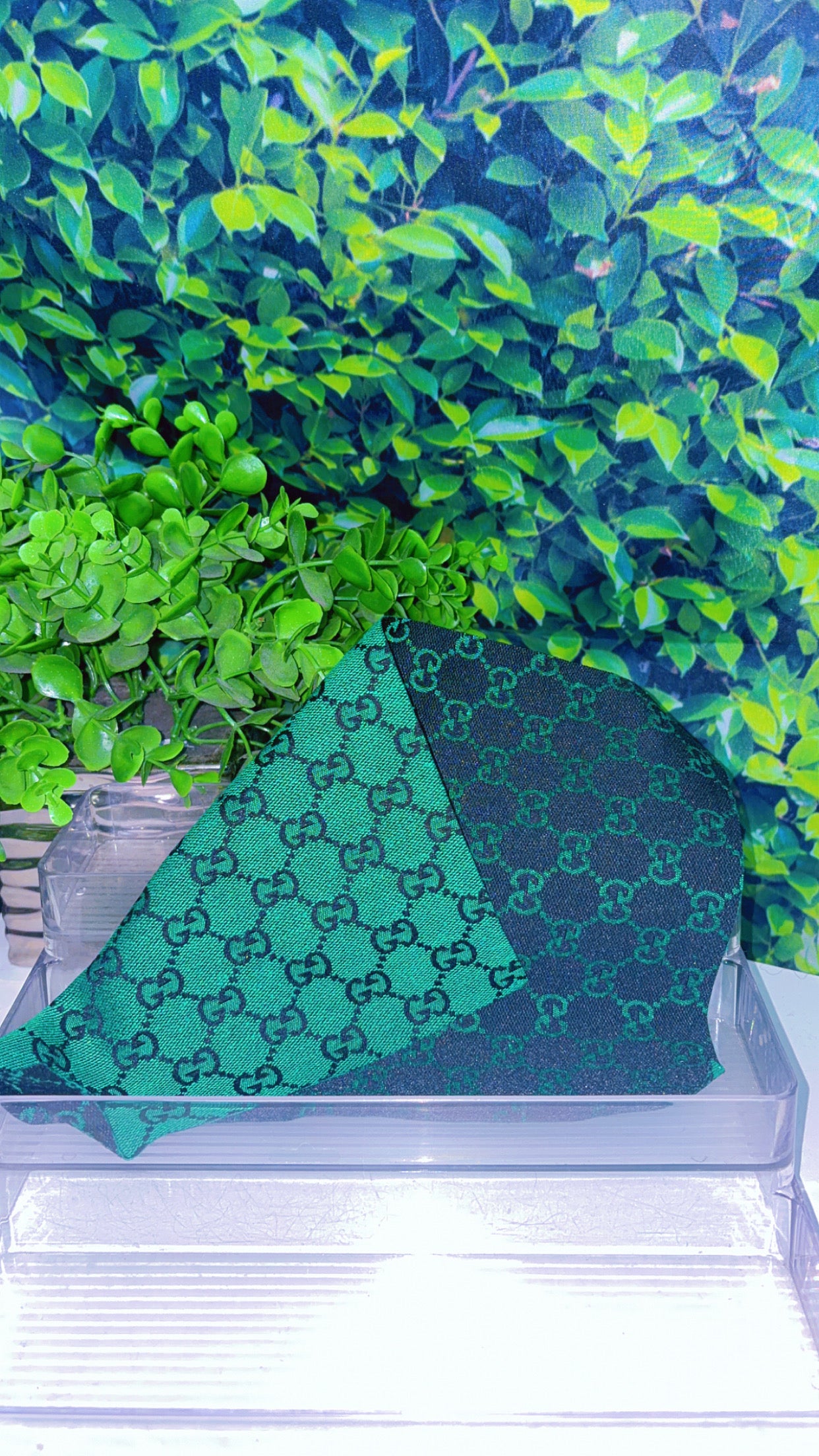 Green& black Luxe Designer-Inspired DTF Transfer – 12x8