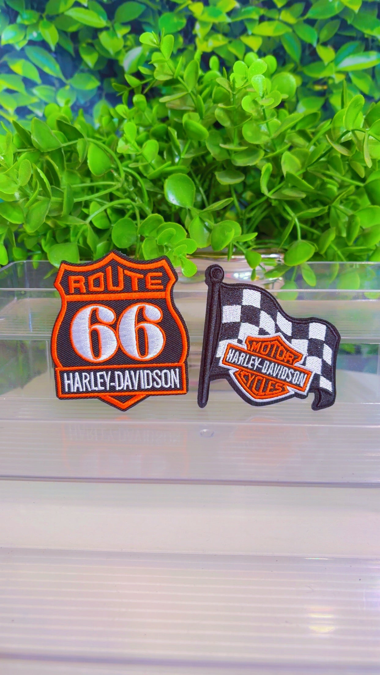Route 66 iron on patch set