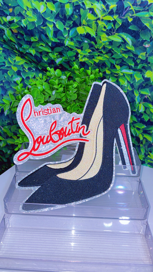 Big lux heel iron on patch