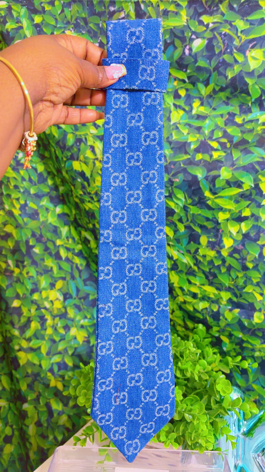 Denim G diy tie