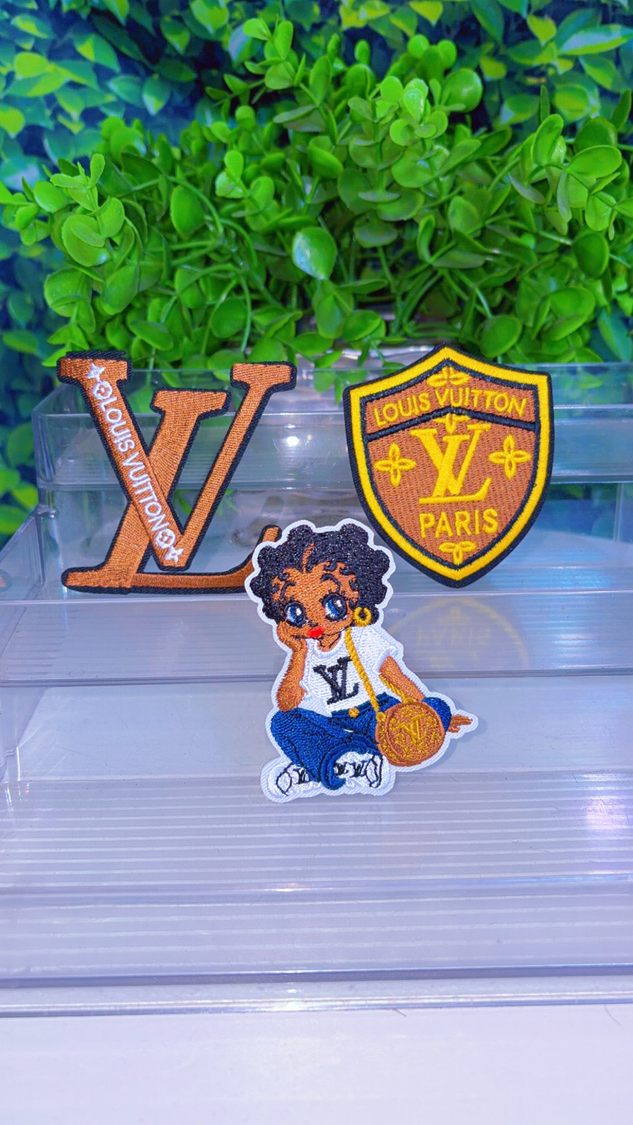 Iron on patch set