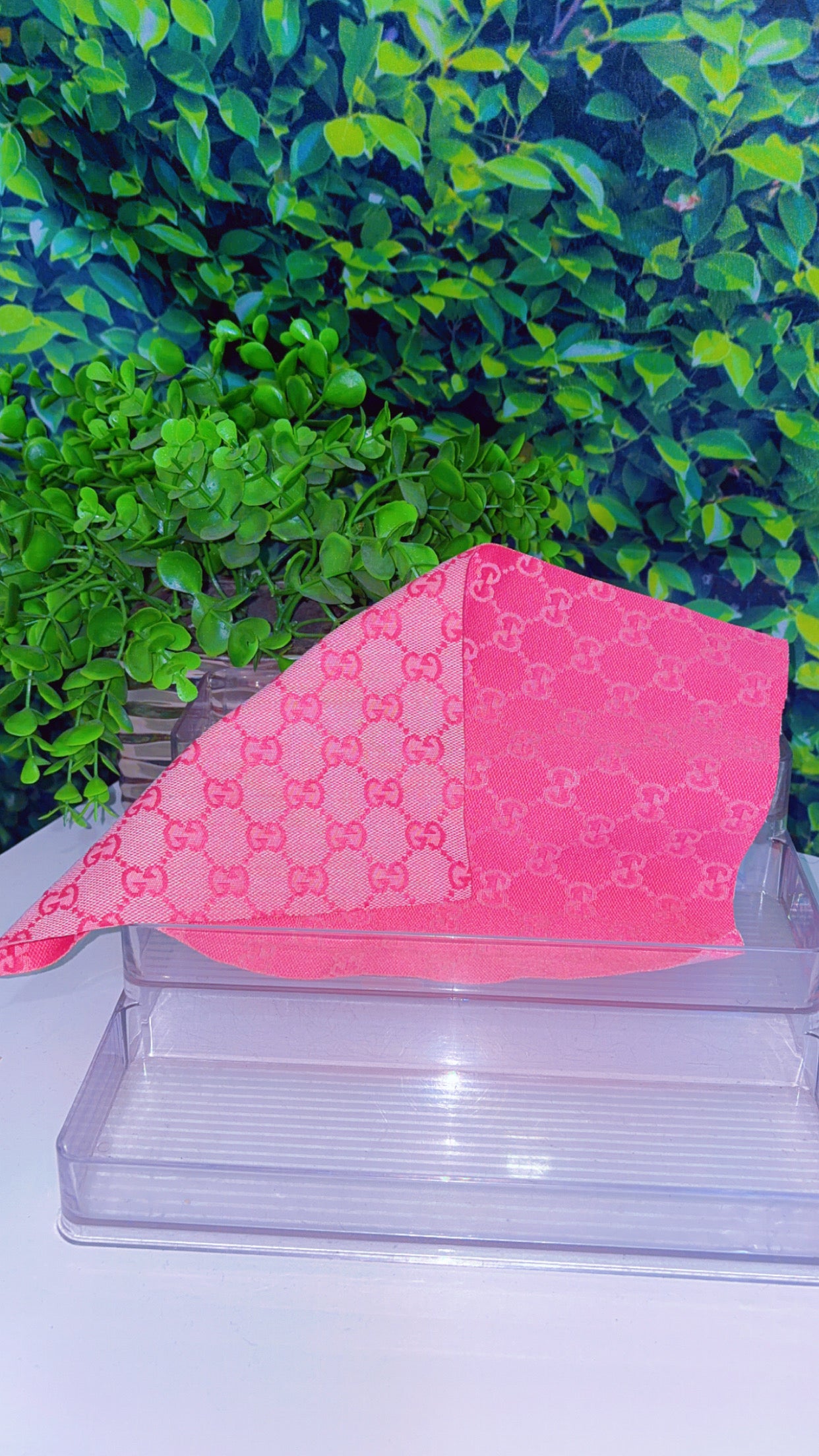 Pink Luxe Designer-Inspired DTF Transfer – 12x8